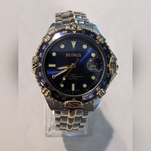 Vintage Men's Benrus BNW701 Blue Dial